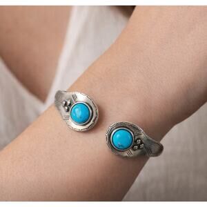 Express Silver Western Cuff Bracelet New